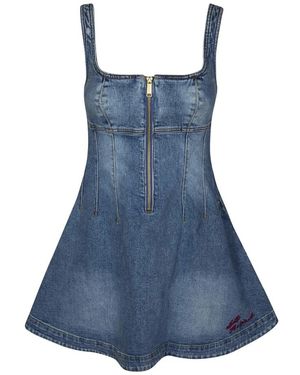 Self-Portrait Short Jurken - Blauw
