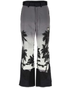 Palm Angels Straight Trousers - Grey