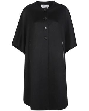 Max Mara Moriana Lange Cape - Zwart