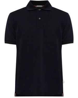 Paul Smith Tops ,Blauw ,Wol Wol Polo - Zwart