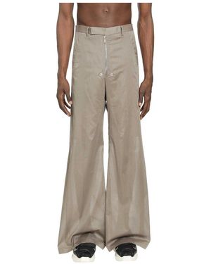 Rick Owens Wide Trousers - Natural