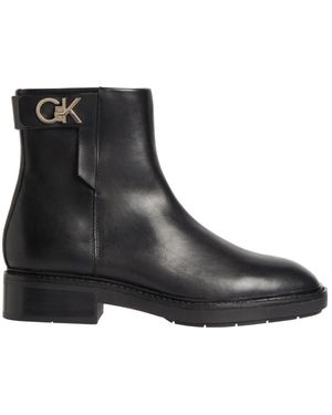 Calvin Klein Enkellaarsjes - Zwart