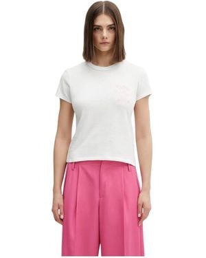 KENZO Cartoon Geborduurd T-Shirt - Roze