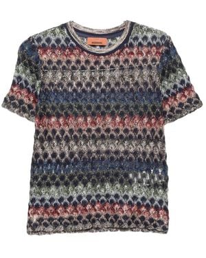 Missoni Round-Neck Strickwaren - Grau