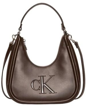 Calvin Klein Kleine Crescent Tasche - Braun
