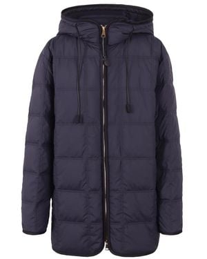 Moncler Jassen ,Blauw ,Leer Cygnet Short Down Jacket