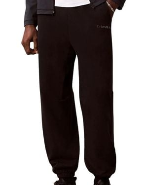 Calvin Klein Broeken ,Zwart ,Katoen Heavy French Terry Joggers