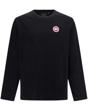 Canada Goose Long Sleeve T-Shirts - Blue
