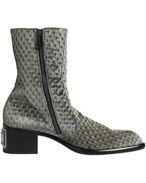 Dolce & Gabbana Halbhohe Stiefel - Grau