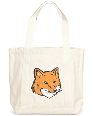 Maison Kitsuné Tote Bags - Blanco