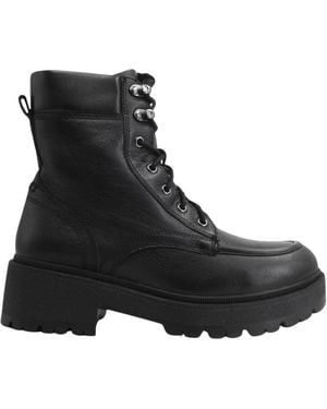 Geox Lace-Up Boots - Noir