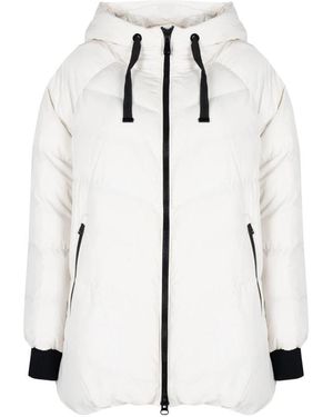 Geox Kapuzenjacke Mit Reißverschluss - Weiß