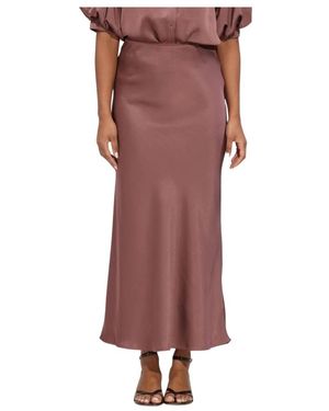 Notre-v Nv-Hildegard Maxi Rok - Bruin