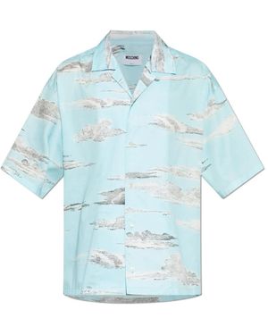 Moschino Overhemden ,Blauw ,Casual Shirts