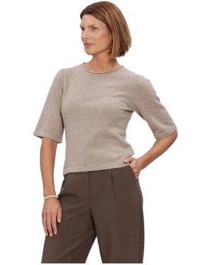 Bruuns Bazaar Truien & Vesten ,Wol Chalina Bbandra Knit - Grijs