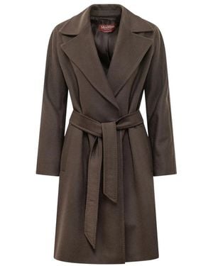 Max Mara Belted Coats - Marrón