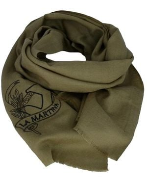 La Martina Accessoires ,Groen ,Wol Groene Wollen Sjaal Vrouw