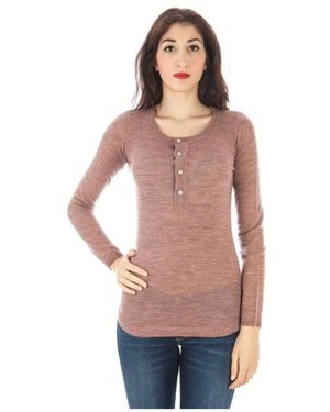 Fred Perry Pinkfarbener Wollpullover Mit Logo