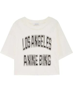 Anine Bing Tops ,T-Shirts - Wit
