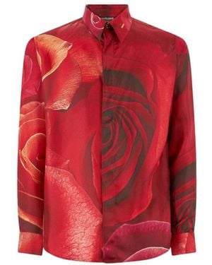 Roberto Cavalli Casual Shirts - Red