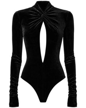 Amazuìn Body Mit Cut-Out Und Twist-Detail - Schwarz