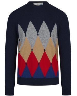 Ballantyne Strickpullover Mit Rundhalsausschnitt - Blau