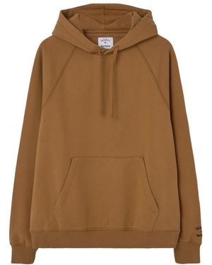 Barbour Hoodies & Sweatvesten ,Bruin ,Hooded Tabak Trui