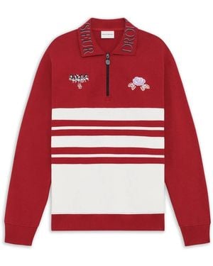 Drole de Monsieur Half-Zip Polo - Rot