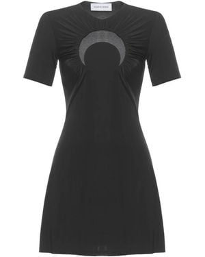 Marine Serre Short Dresses - Negro