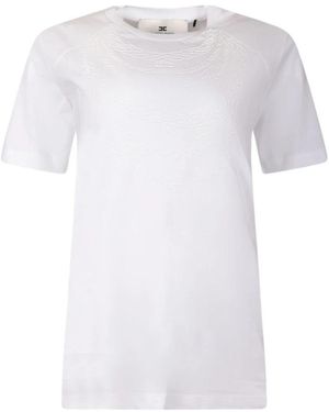Elisabetta Franchi T-Shirts - White