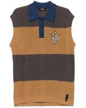 Fendi Sleeveless Knitwear - Blauw