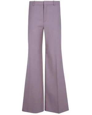 Chloé Broeken ,Roze ,Flare Leg Broeken - Paars