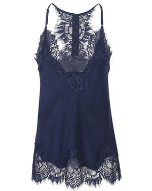 Gold Hawk Sleeveless Tops - Blue
