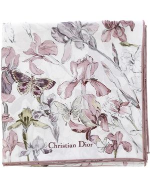 Dior Butterflies & Iris 90 Square Scarf - Mehrfarbig