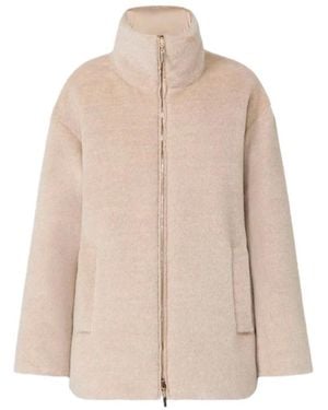 Max Mara Alpaca Jas - Naturel