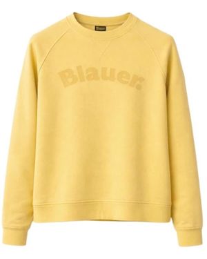 Blauer Hoodies & Sweatvesten ,Geel ,Sweatshirt