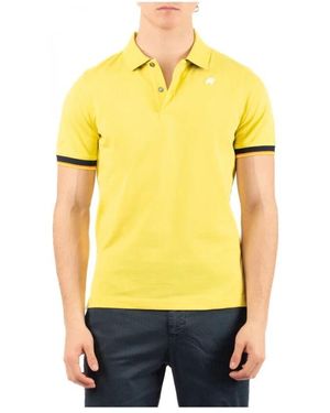 K-Way Stilvolle Polo Jacke Für Männer - Gelb