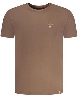 Aeronautica Militare T-Shirts - Brown