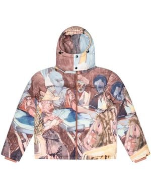 Kidsuper Puffer-Multi Domino Spelers - Roze