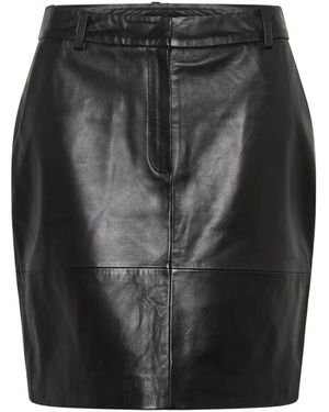 Kaffe Leather Skirts - Negro