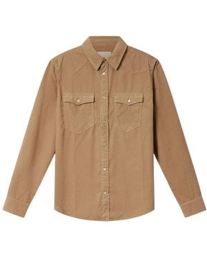 Isabel Marant Overhemden ,Katoen Vasco Shirt - Naturel