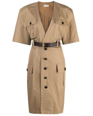 Saint Laurent Short Dresses - Natural
