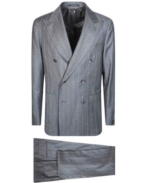 Tagliatore Kostuums ,Grijs ,Double Breasted Suits