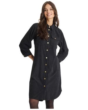 iN FRONT Shirt Dresses - Black