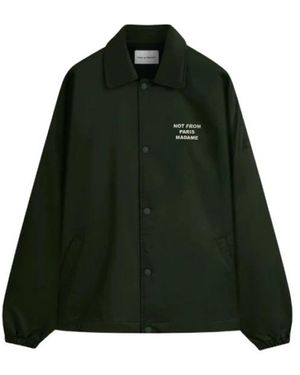Drole de Monsieur Grüne Polar Fleece Slogan Outerwear