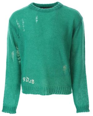 ANDERSSON BELL Truien & Vesten ,Groen ,Adsb Kid Mohair Crew-Neck Sweater