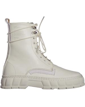 Viron Lace-Up Boots - Gray