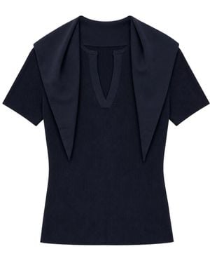 Max Mara V-Neck Knitwear - Bleu