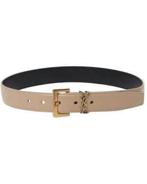 Saint Laurent Belts - Natural
