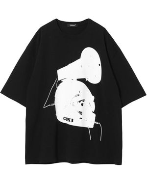Undercover Tops ,Zwart ,T-Shirt Met Print